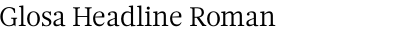 Glosa Headline Roman